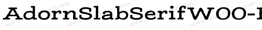 AdornSlabSerifW00-Bo字体转换
