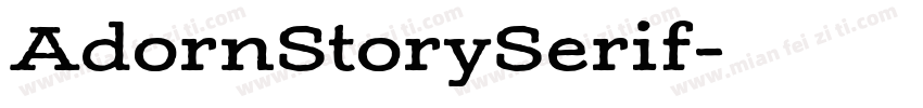 AdornStorySerif字体转换