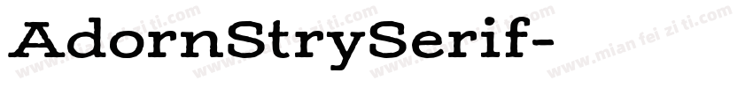 AdornStrySerif字体转换