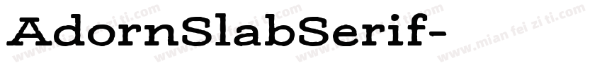 AdornSlabSerif字体转换