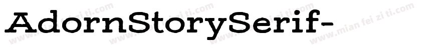 AdornStorySerif字体转换