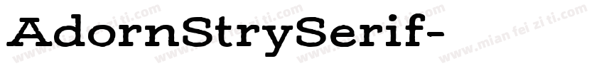AdornStrySerif字体转换