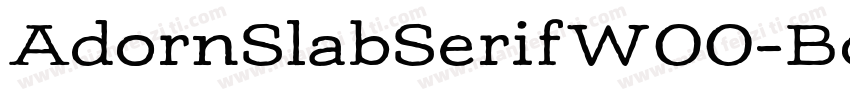 AdornSlabSerifW00-Bo字体转换