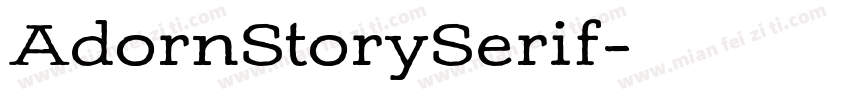 AdornStorySerif字体转换