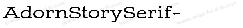 AdornStorySerif字体转换