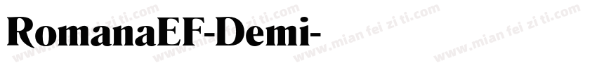RomanaEF-Demi字体转换