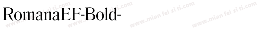 RomanaEF-Bold字体转换