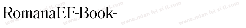 RomanaEF-Book字体转换