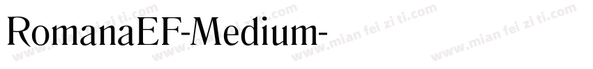 RomanaEF-Medium字体转换
