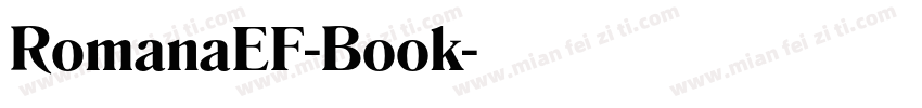 RomanaEF-Book字体转换