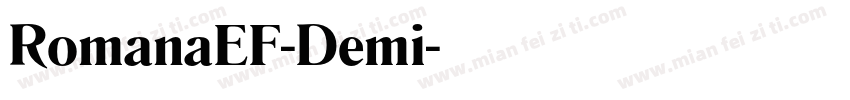 RomanaEF-Demi字体转换
