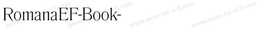 RomanaEF-Book字体转换