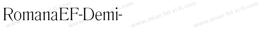RomanaEF-Demi字体转换