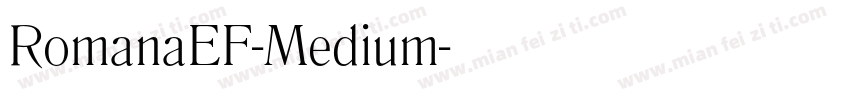 RomanaEF-Medium字体转换