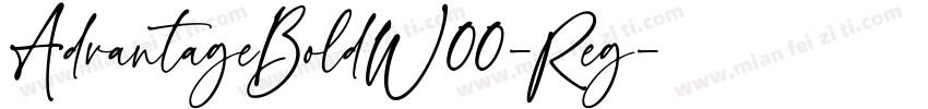 AdvantageBoldW00-Reg字体转换