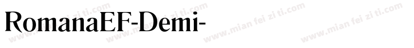 RomanaEF-Demi字体转换
