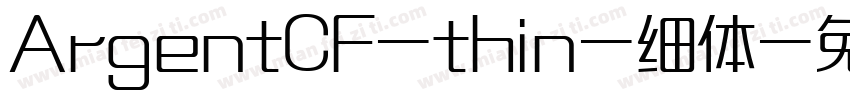 ArgentCF-thin-细体字体转换