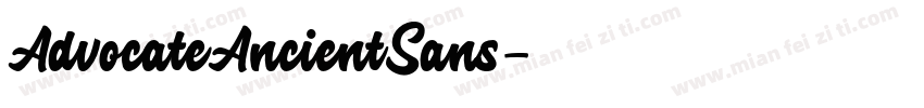 AdvocateAncientSans字体转换
