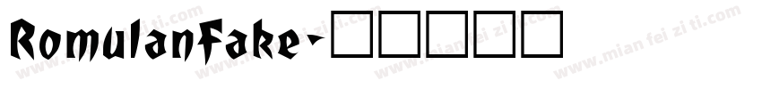 RomulanFake字体转换