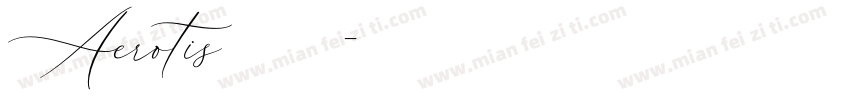 Aerotis免费下载字体转换