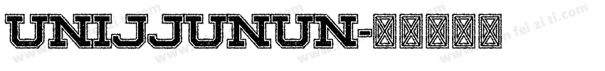 UNIJJUNUN字体转换