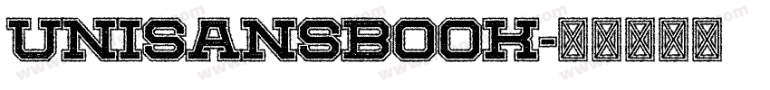UniSansbook字体转换