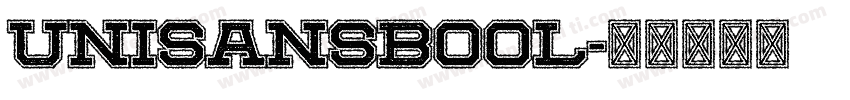 UniSansbool字体转换