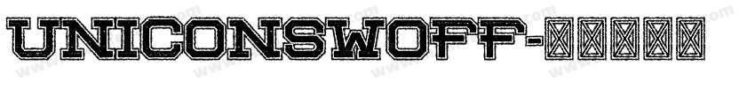 Uniconswoff字体转换