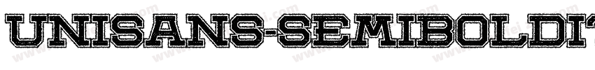 Unisans-semiboldital字体转换