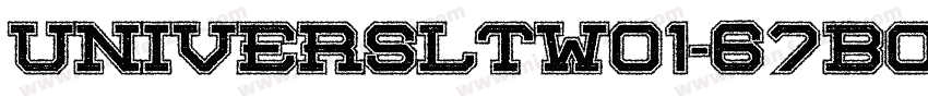 UniversLTW01-67boldcn字体转换