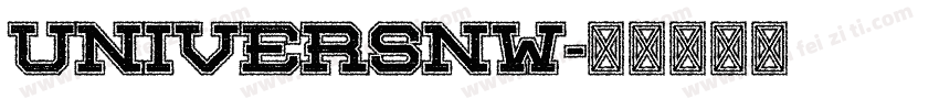 UniversNW字体转换