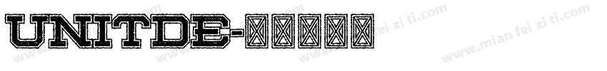 unitde字体转换