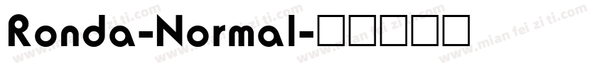 Ronda-Normal字体转换