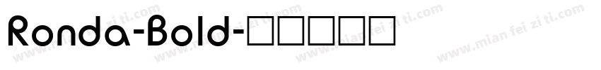 Ronda-Bold字体转换