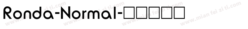 Ronda-Normal字体转换