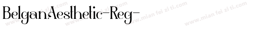 BelganAesthetic-Reg字体转换