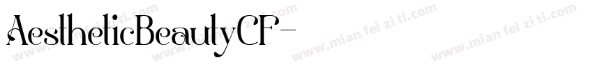 AestheticBeautyCF字体转换