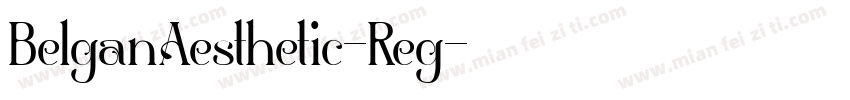 BelganAesthetic-Reg字体转换