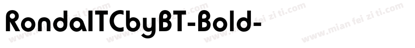 RondaITCbyBT-Bold字体转换