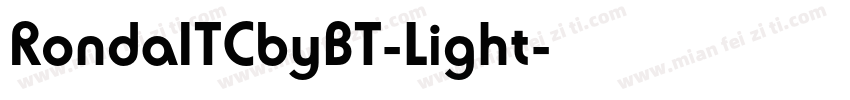 RondaITCbyBT-Light字体转换