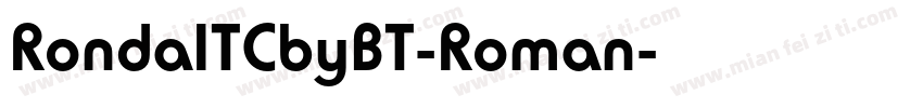 RondaITCbyBT-Roman字体转换