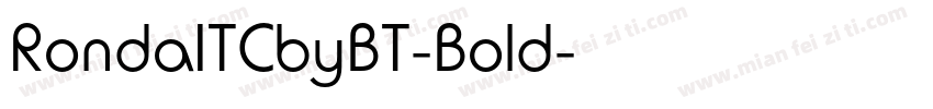 RondaITCbyBT-Bold字体转换