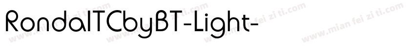 RondaITCbyBT-Light字体转换