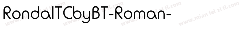 RondaITCbyBT-Roman字体转换