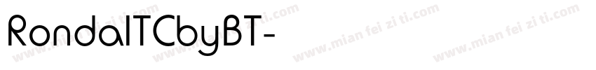 RondaITCbyBT字体转换