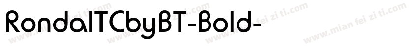 RondaITCbyBT-Bold字体转换