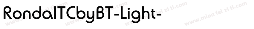 RondaITCbyBT-Light字体转换