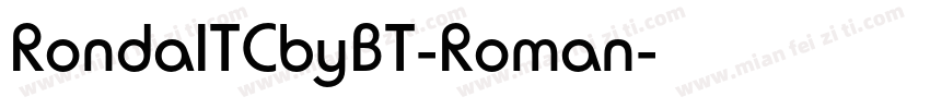 RondaITCbyBT-Roman字体转换