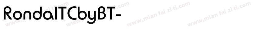RondaITCbyBT字体转换