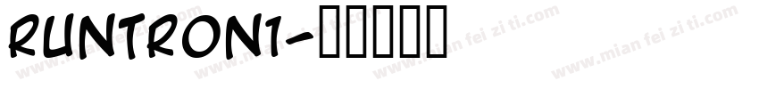 RUNTRON1字体转换
